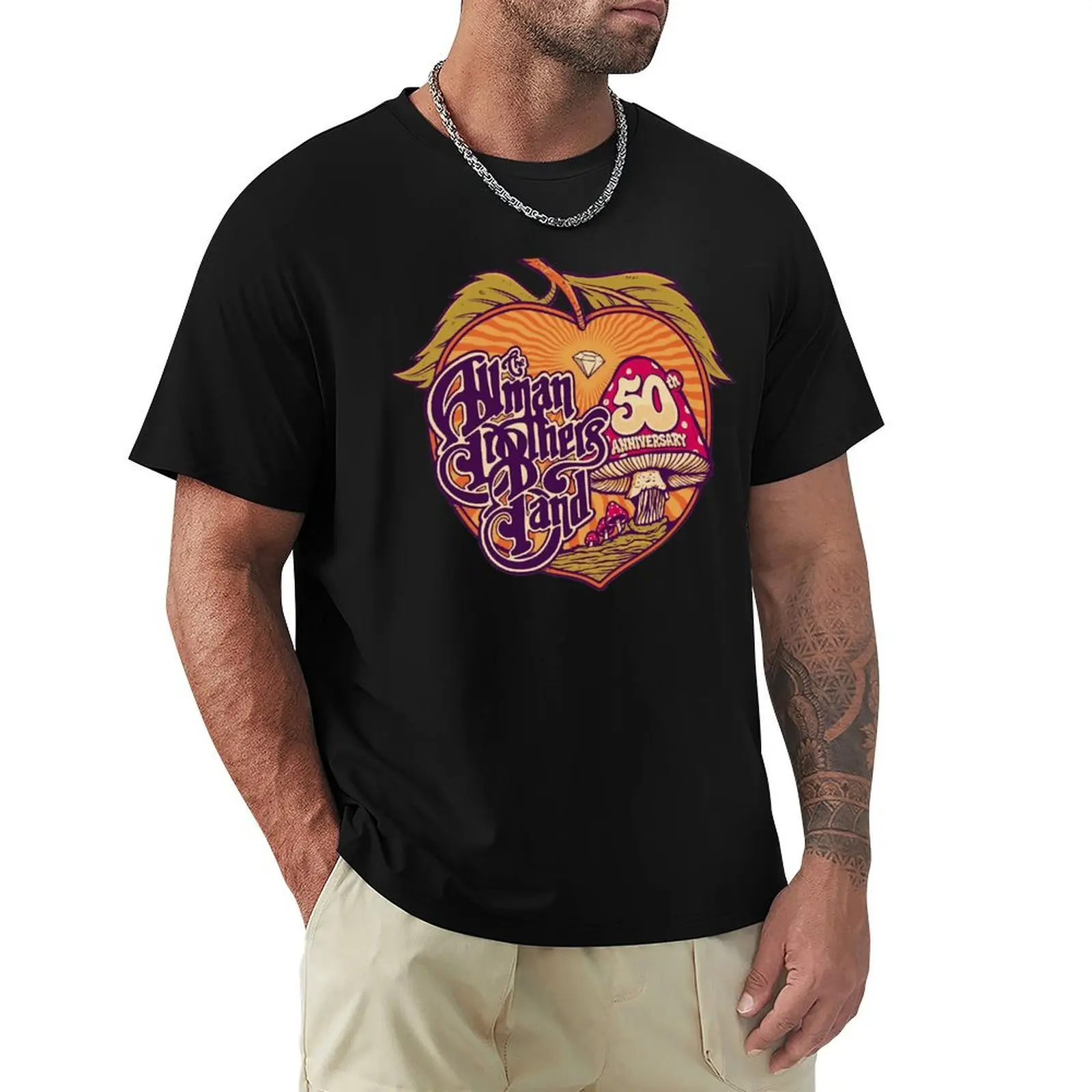 

Brothers fruit For Fans T-Shirt Basic Solid Color Short Sleeve Cotton Top