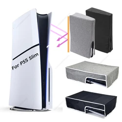 For PS5 Silm Console Dust Case Cover Waterproof Anti-scratch Protective Case for Sony PlayStation 5 Slim Disc&Digital Console