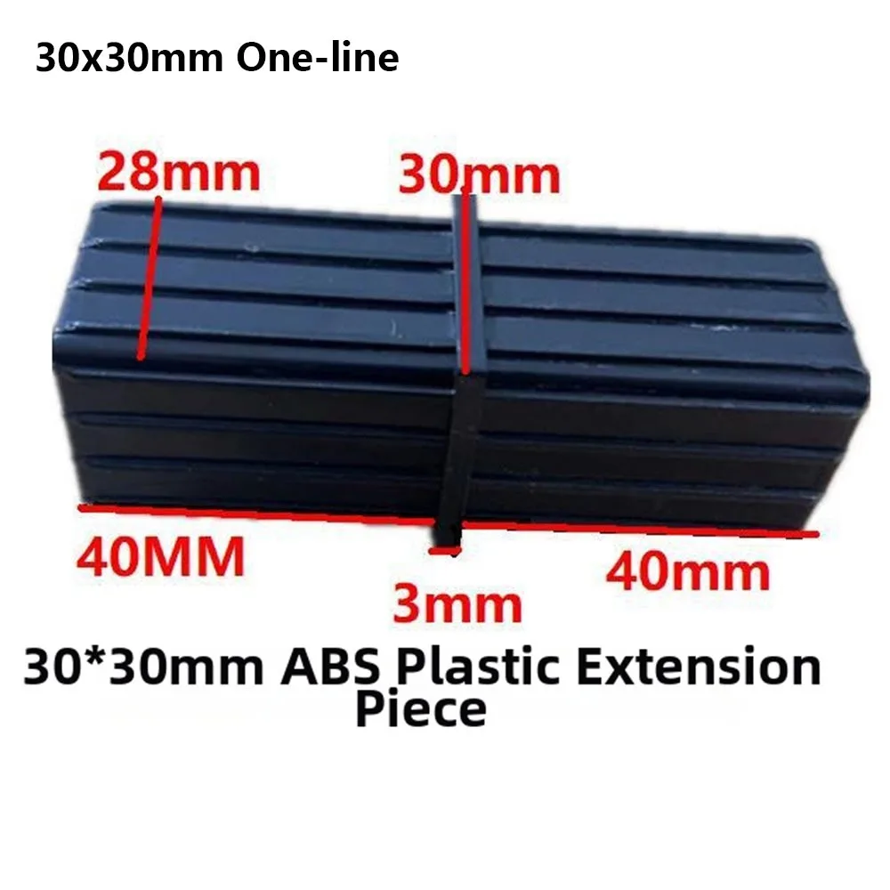 1Pcs 20/25/30mm Square Pipe Fitting 2/3/4/5-Way Six Way Channel Plastic Pipe Connector X-L-T Shape Easy Installation