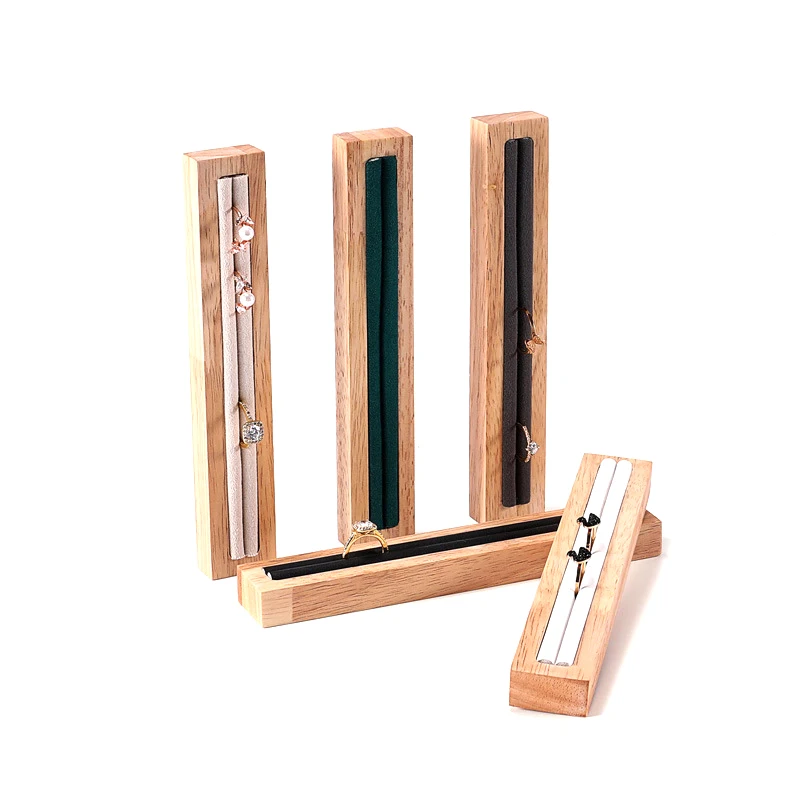 Jewelry Solid Wood Display Tray Set Combination Jewelry Display Rack Ring Earring Jewelry Display Rack Jewelry Organizer Box