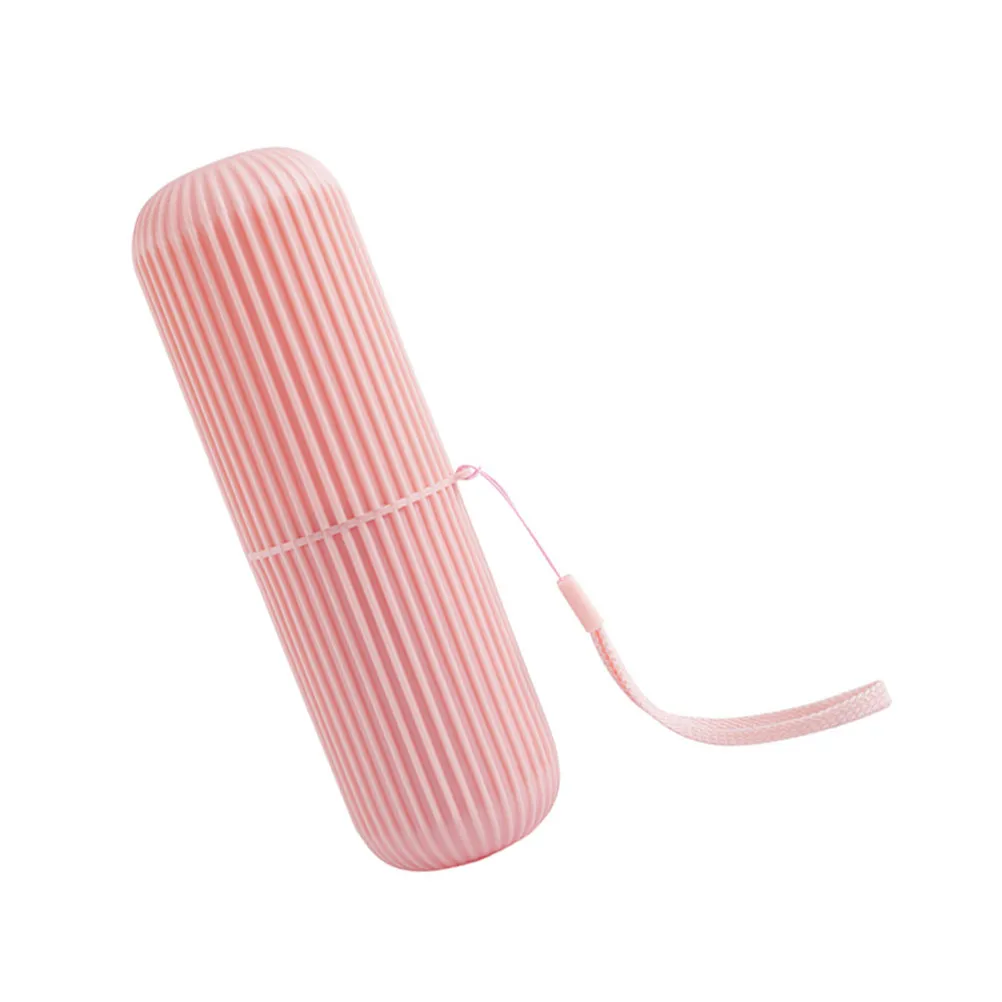 1Pcs Portable Travel Toothbrush Storage Box Compact Toothpaste Container Lightweight Tooth-Brushing Cup for Home Office Gym Trip