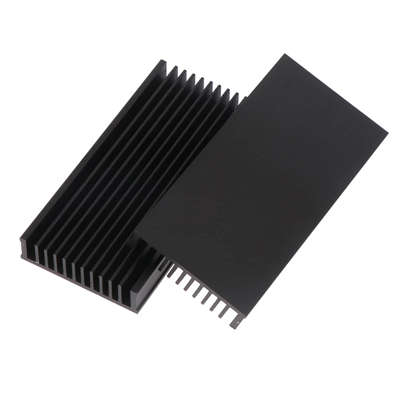 1pc Extruded Aluminum Heatsink Cooling Pad For High Power LED IC Chip Cooler Radiator Heat Sink For LED COB Light 100*50*12.7mm