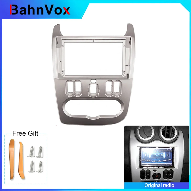 9 inch Android Car Radio Frame Renault Logan Sandero 2009 - 2015 For Lada Largus Lergus 2012 - 2020 2din Stereo GPS Fascia