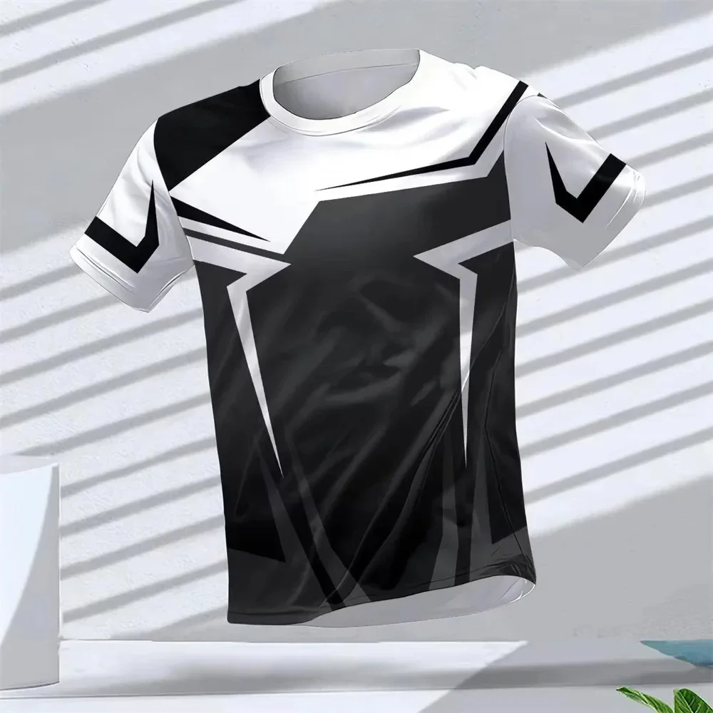 2026 Sommer 3D-gedrucktes, schnelltrocknendes, atmungsaktives Sport-T-Shirt für Herren und Damen – Outdoor, Streetwear, Freizeit, Team, Fitness, Eltern-Kind-Kleidung – Detail 12