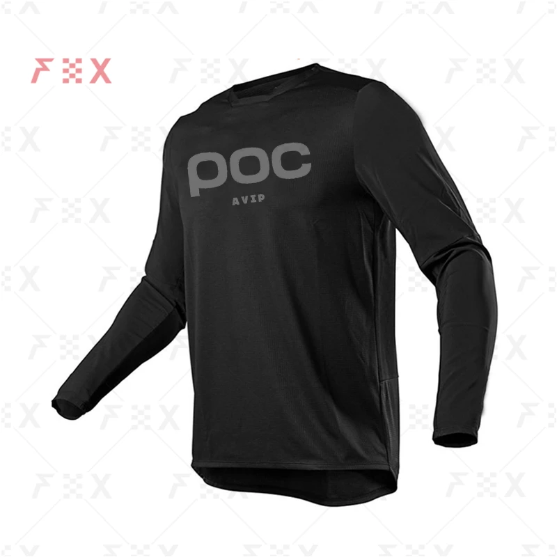 AVIP POC Jersey Short Sleeve Motocross Downhill Jersey Shirts Mountain Bike Moto Clothing MX Summer  Enduro MTB T-shirt Ladies