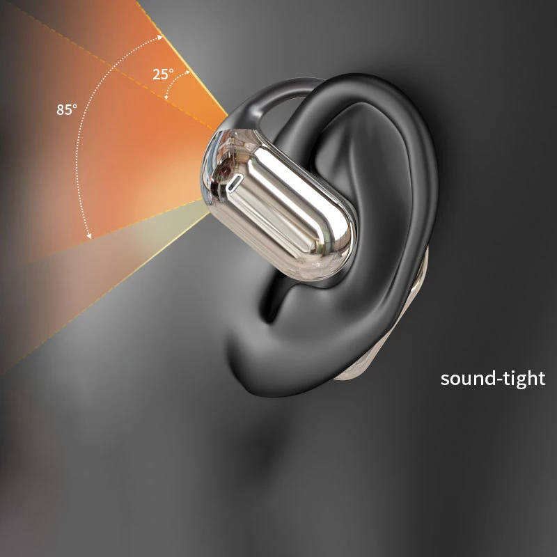 หูฟังบลูทูธตัดเสียงรบกวนคุณภาพสูงแบบแขวนอยู่บนหู, การนํากระดูกแบบเปิด, หูฟังไร้สายแบบไม่ใส่ในหู