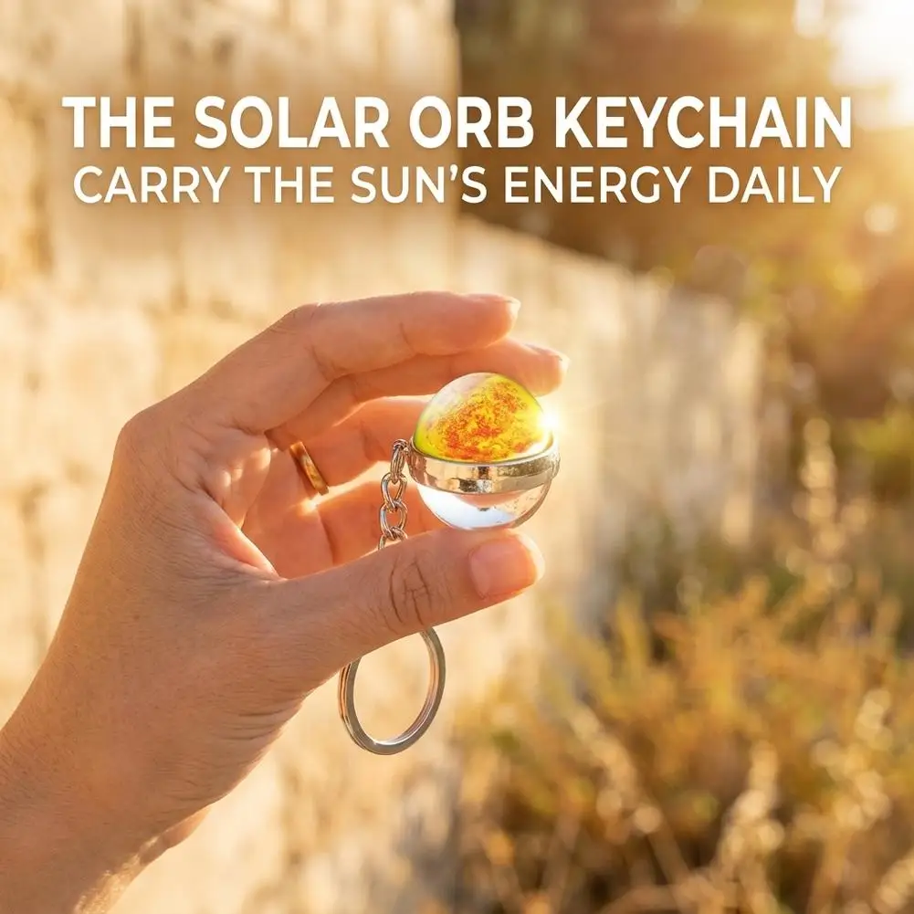 Galaxy Planet Keychain Glow In The Dark Keychain Fashion Double-sided Crystal Pendant Key Ring Bag Pendents Car Key Accessories