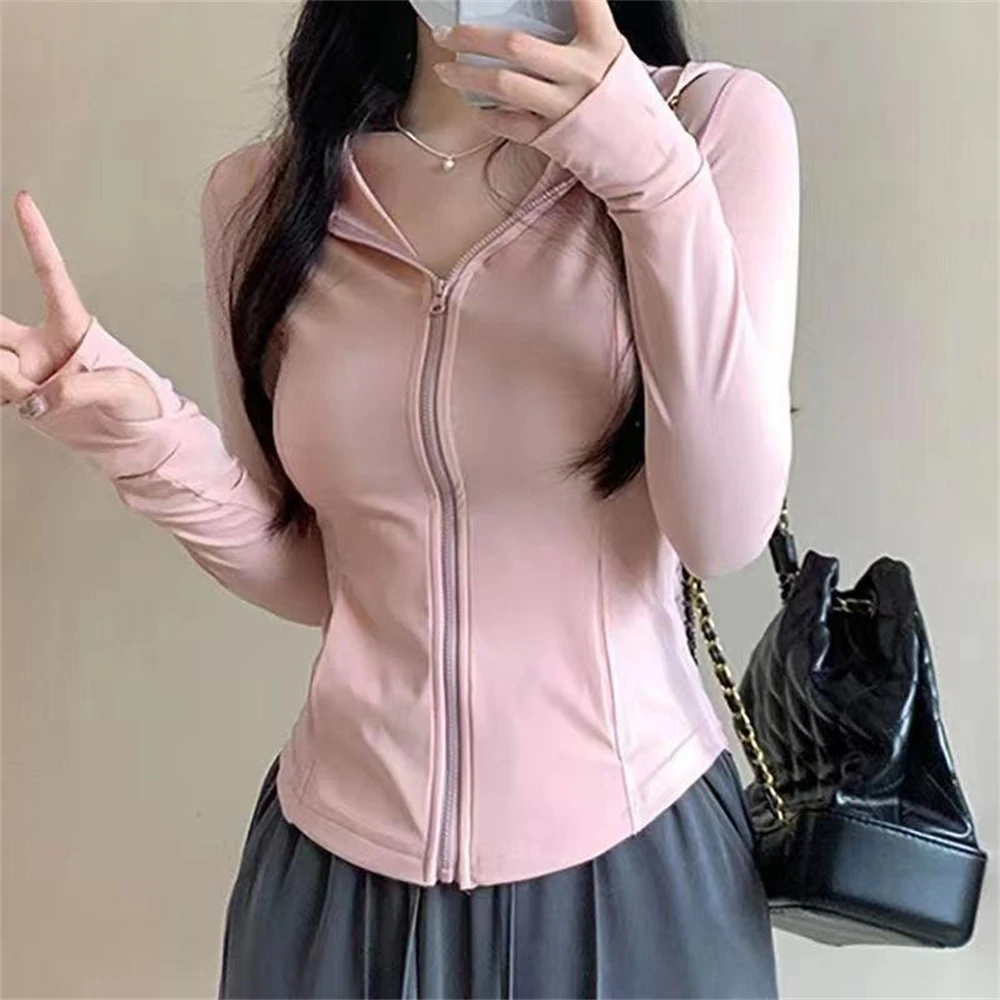 2024 Cardigan slim fit women\'s spring and summer UV resistant new ultra-thin ice silk breathable sunscreen clothing