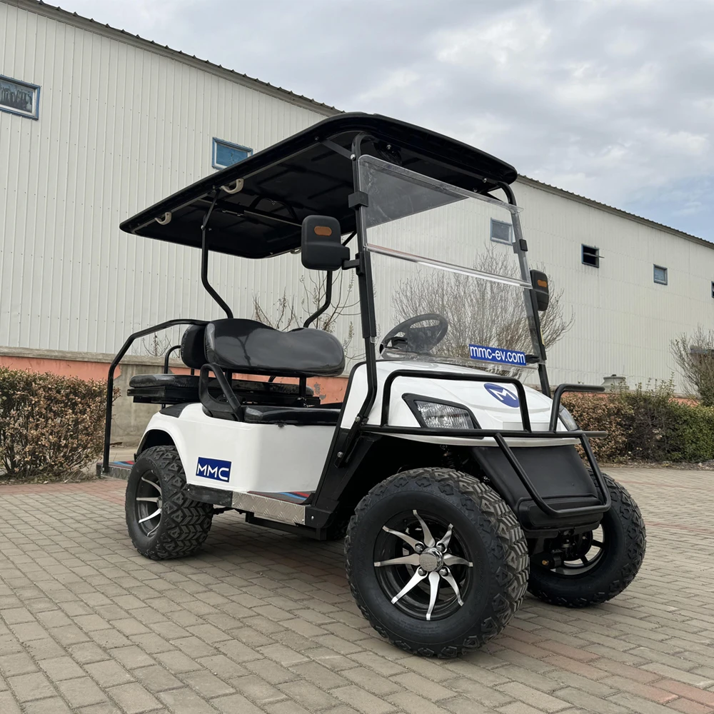 China Factory Mini Electric Off-Road Luxury 4 Passenger Club Car Rear Folding Seats Golf Carts 72V Electric Golf Cart for Sale