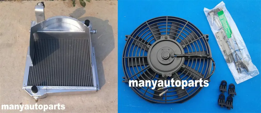 radiatore in lega di alluminio + VENTOLA PER Austin Healey Sprite Bugeye/MG Midget