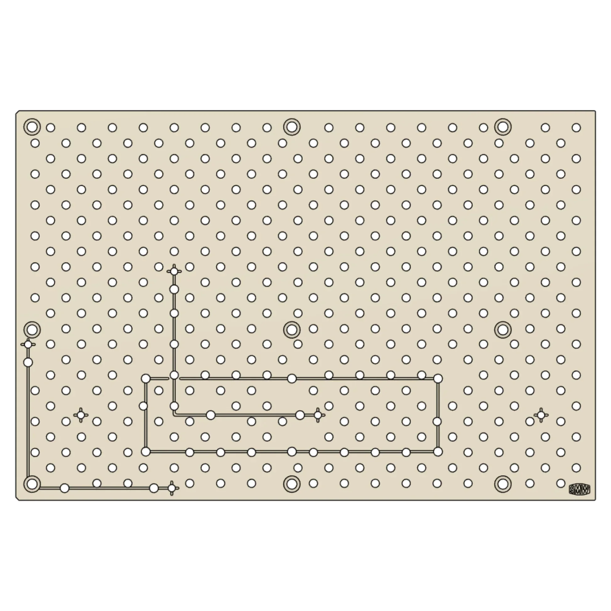 Makera Carvera Fixture Tooling Plate M6 Hole Pattern