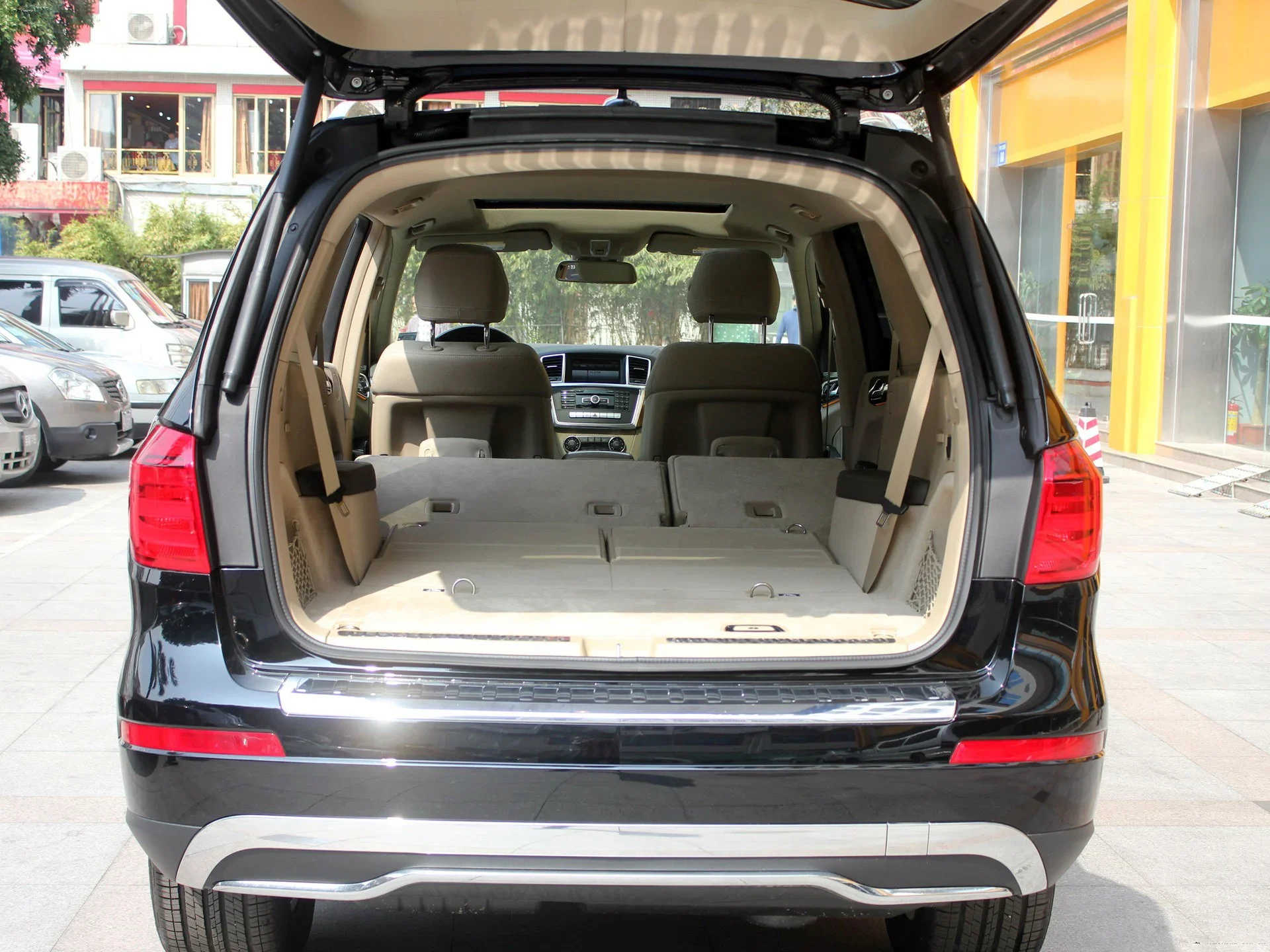 Spezieller Autositzbezug für 7 Sitze, passend für Mercedes Benz GL 2013 2014 2015 2016, PU-Leder Sitzkissen-Schutz, Autositzbezüge – Detail 5