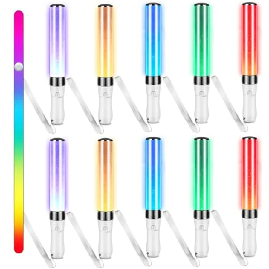

Светящиеся LED-палочки K-pop (5 цветов), многоразовые, для концертов, с ручным и автоматическим режимом, для фанатов идолов, Wotagei