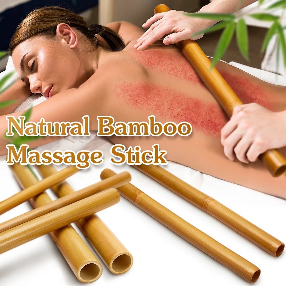 

Natural Bamboo Massage Stick Wood Therapy Stick Gua Sha Massage Wood Therapy Tools for Body Contour Cupping Gua Sha Massager2027