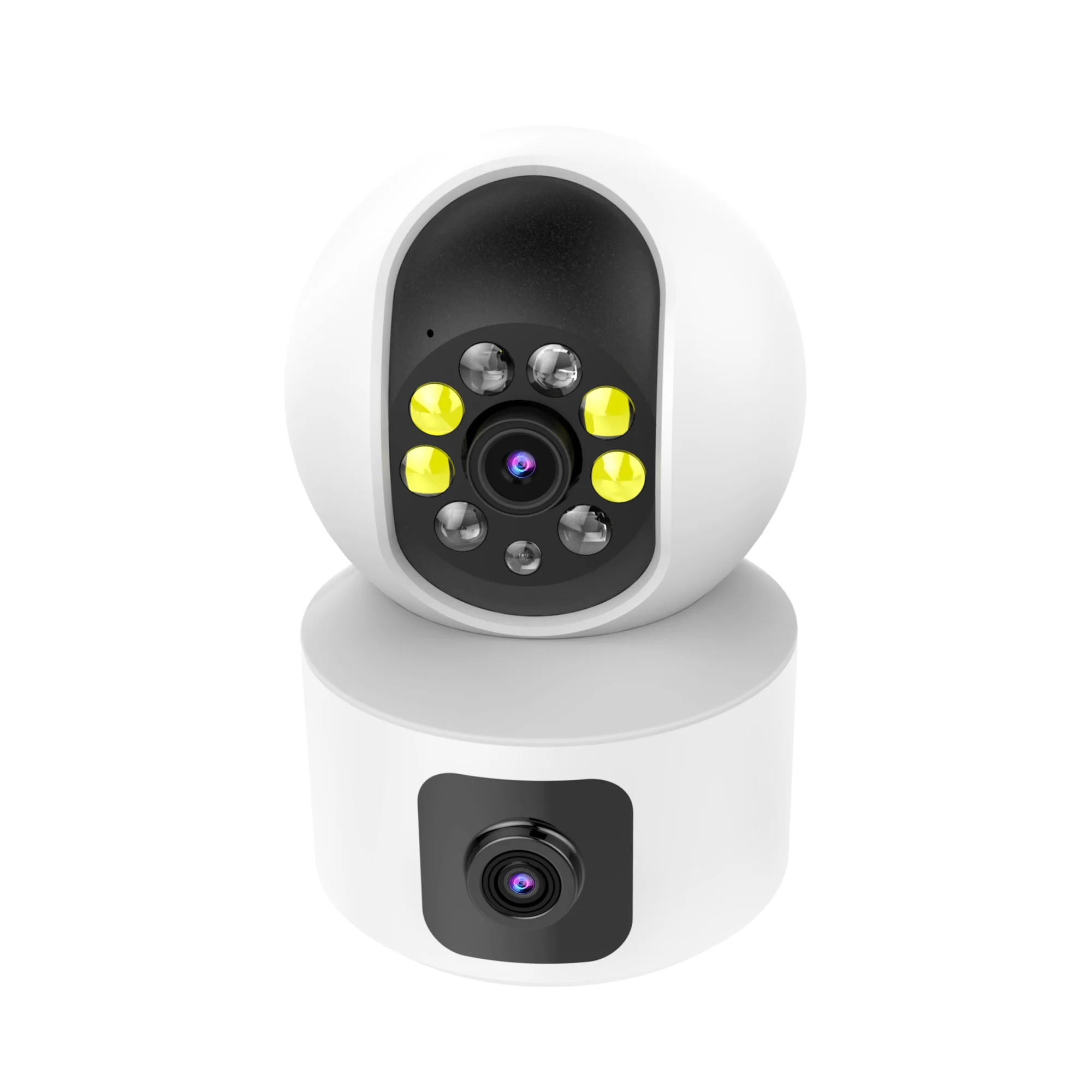 Imagem -02 - Dual Lens Ptz ip Dome Câmera ai Humanoid Detection Full Color Cctv Intercom Baby Monitor V380 Yoosee Icsee App Dual Screen 4mp