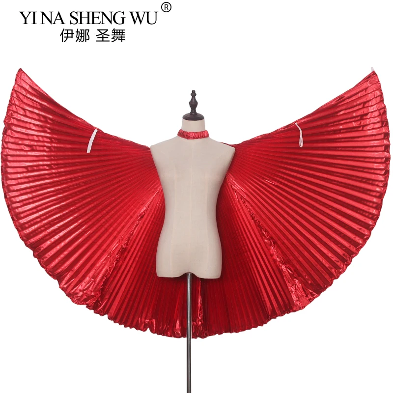 Asa de dança do ventre sinfonia fio manto mão gancho asas adulto dança desempenho adereços branco transparente cor pendurado pescoço asas