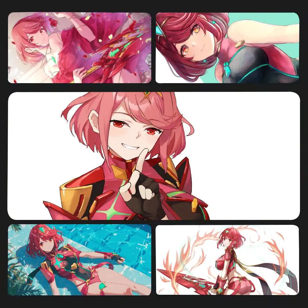 Pyra Anime X-Xenoblade Chronicles X Mousepad Non-slip Suitable For Office Computers Laptops E-sports Game Desk Mats XXL Keyboard