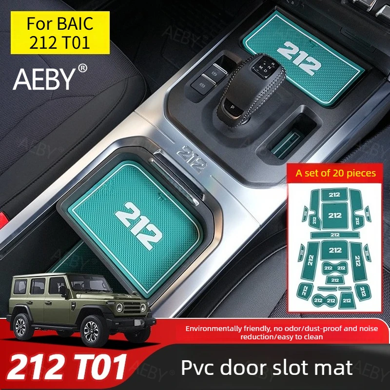 

For BAIC 212 T01 Anti-slip mat tray protector,Storage tray PVC anti-slip mat,Anti-dirty and easy to clean,Car accessories