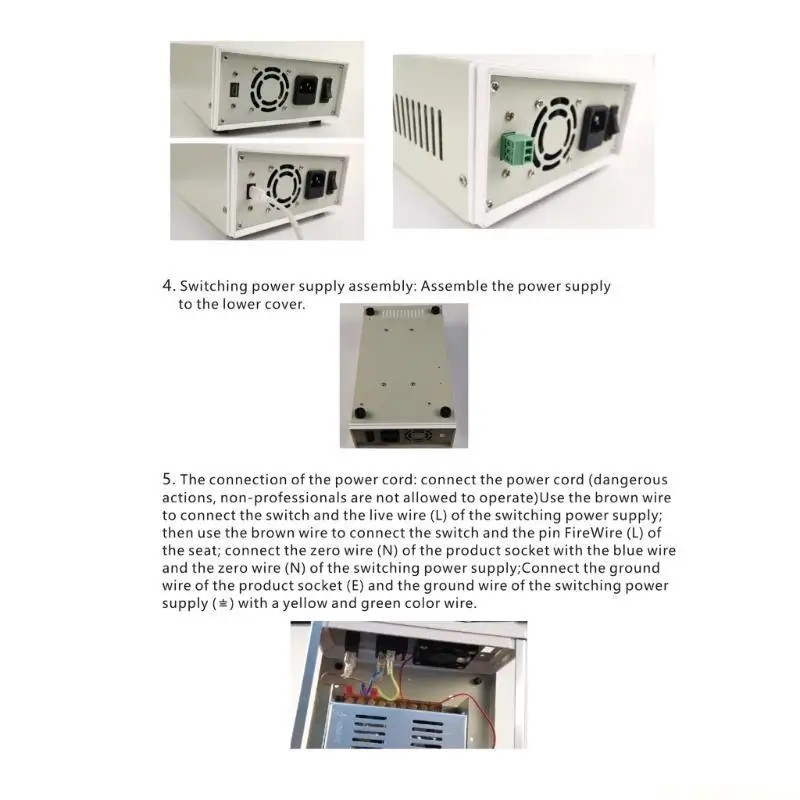 E56B H08 Outer Casing Power Supply Box Case Skin Only Housing Shell without Power Supply for WZ6008 Adjust Power Supply