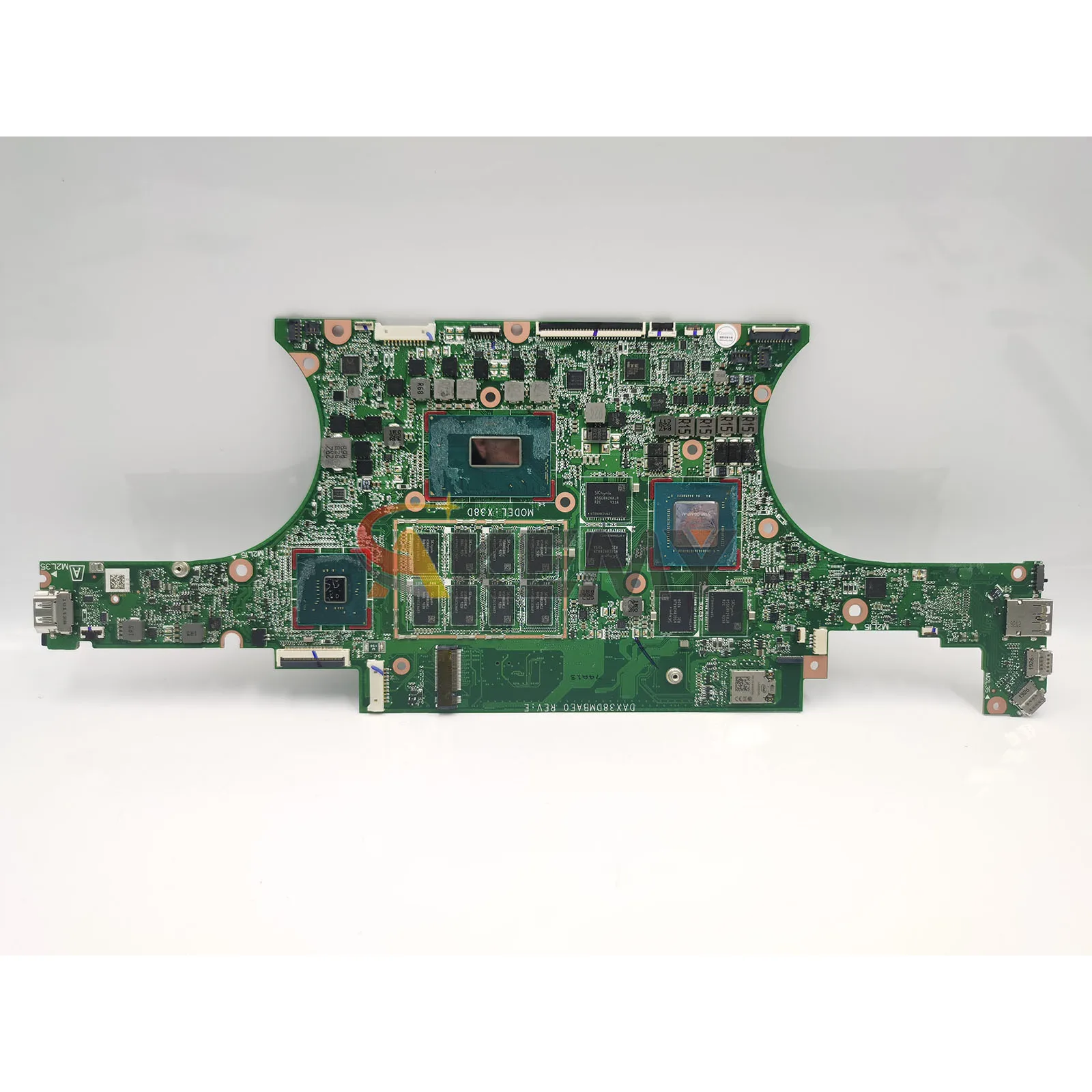 DAX38DMBAE0 สำหรับเอชพี สเปคเตอร์ X360 15-DF แล็ปท็อปเมนบอร์ด L54488-601 พร้อมซีพียู i7 GTX1650 4GB GPU 100% ทดสอบ