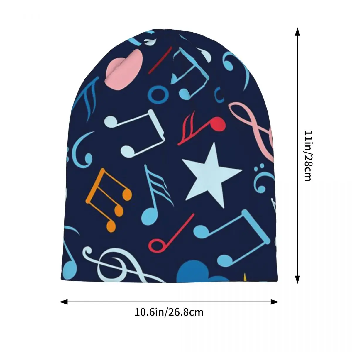 Piano Keyboard Music Notes Unisex Adult Beanies Caps Knitting Bonnet Hat Warm Hip Hop Autumn Winter Outdoor Skullies Hats