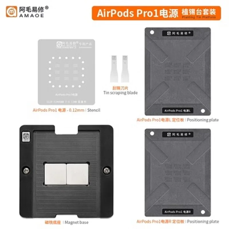 Amao Reball Stencil For MOTOROLA walkie-talkie OMAPL138E Nintendo Switch CXD536BGG  AirpodsPro1 Positioning Solder Plate Tin Net