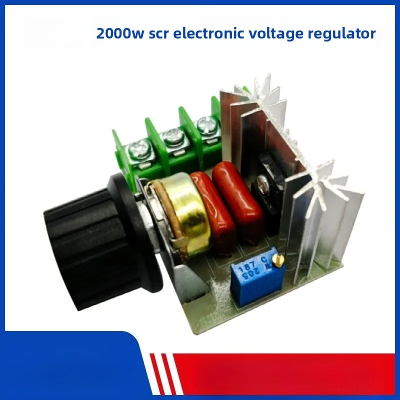 AC 2000W High-power Thyristor Electronic Voltage Regulator, Governor, Dimmer, Thermostat, with Switch