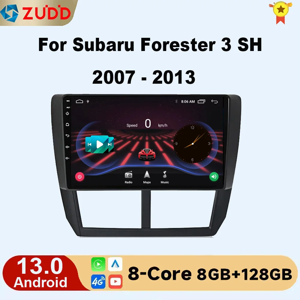 

Android 13 Car Radio For Subaru Forester 3 SH 2007-2013 For Impreza GH GE 2 Din Multimedia Player 2 din Carplay Head Unit