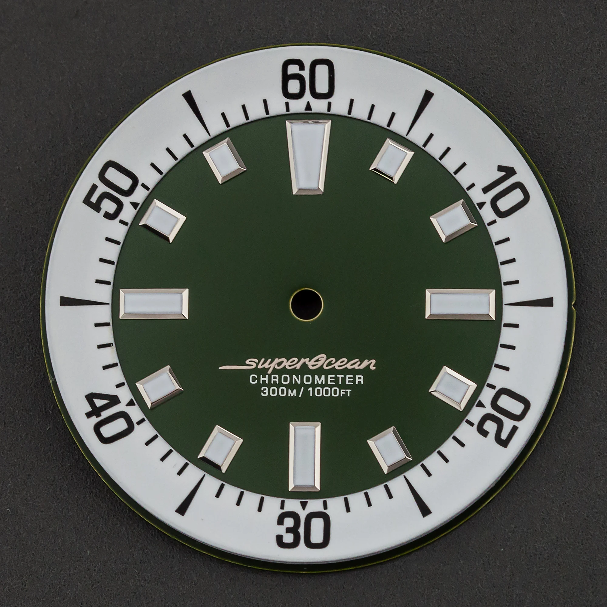 

For SUPEROCEAN Watch Dial 33.5MM Green Luminous Face Fit NH35 NH36 Automatic Movement High Quality Mod Watch Parts Repair Tools