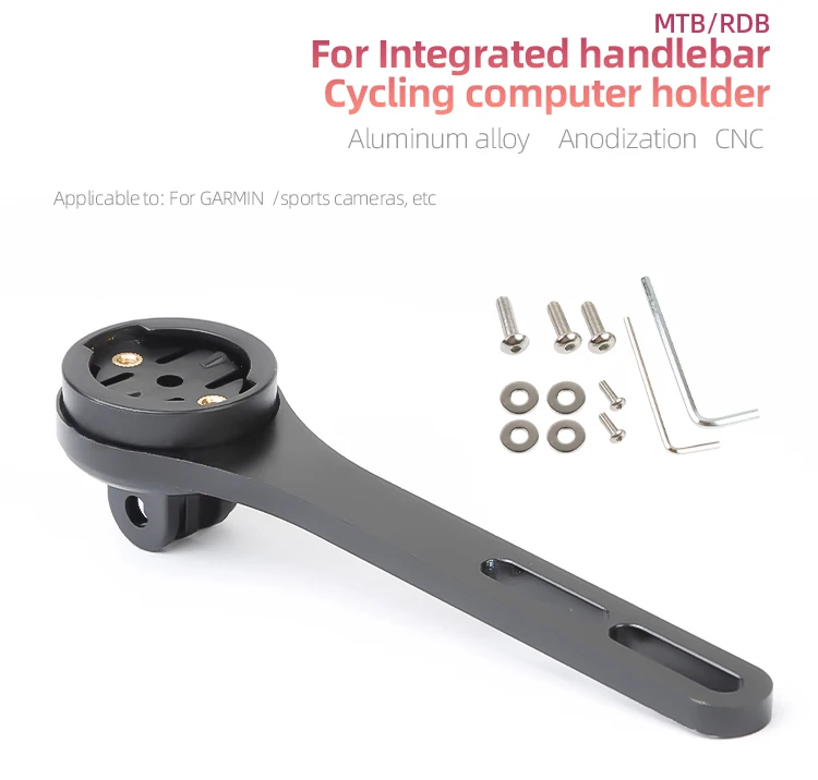Fahrrad Computer Aluminium Halterung Lenker Multifunktionale Computer Halter Für Wahoo Garmin Bryton MTB Fahrrad GPS Mount Adapter – Detail 2
