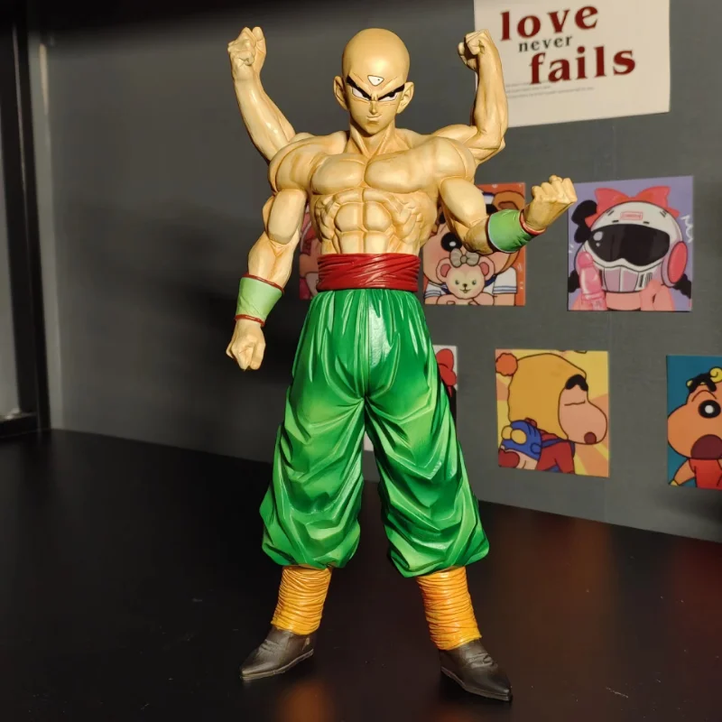 

30cm Anime Dragon Ball Z Tien Shinhan Figure Action Figures GK Statue Collection Model Toys for Children Christmas Gifts