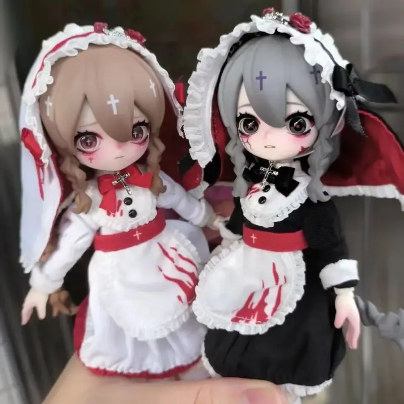 New Anime Genuine Nyssa Bizarre Nightmare Series Kawaii Action Figure 1/12 Bjd Toy Blind Box Surprise Doll For Girls Custom Toys