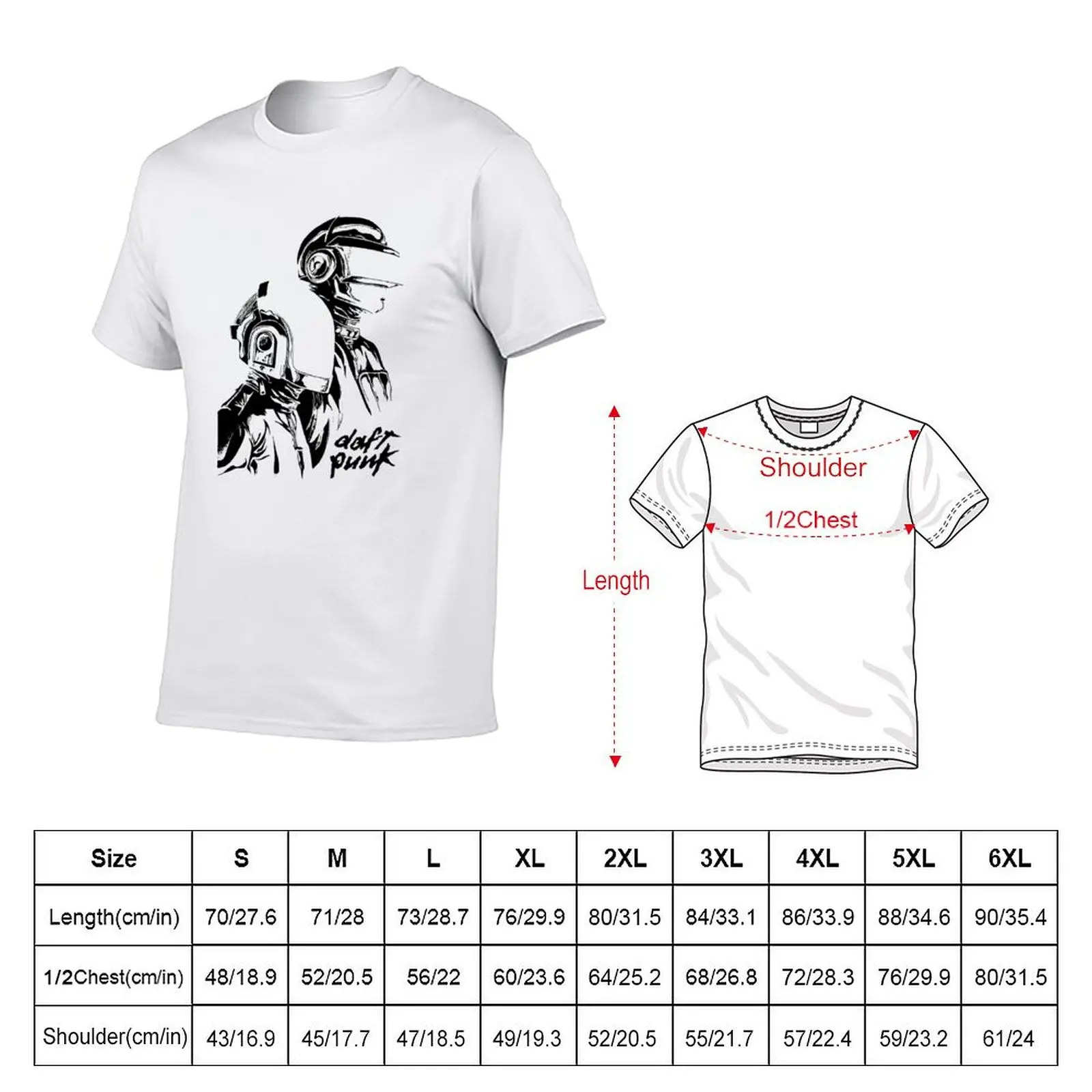 daft punk techno music T-Shirt cotton t shirts high quality mens graphic t shirts T-Shirt