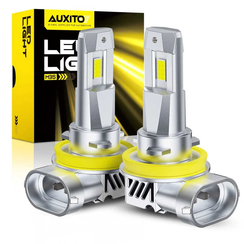 AUXITO 2Pcs 30000LM Super Bright H11 H8 9005 HB3 9006 HB4 LED Canbus No Error 360 Headlight Bulb Auto Lamp Turbo LED Head Lights