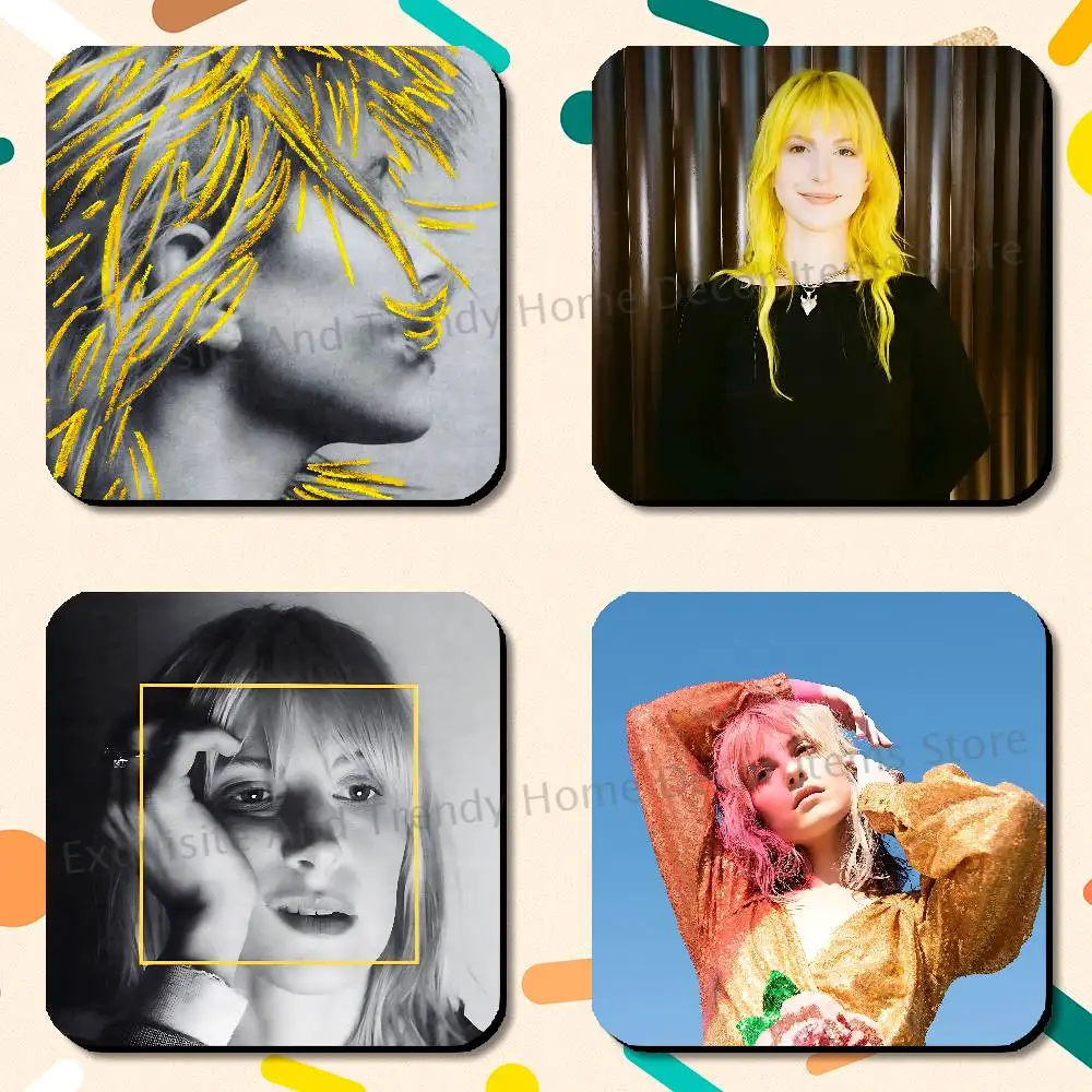Singer H-Hayley W-Williams Fridge Freezer Refrigerator Magnets Metal Cabinet Dimensions 75x75mm Magnetic Sticker Cover Home
