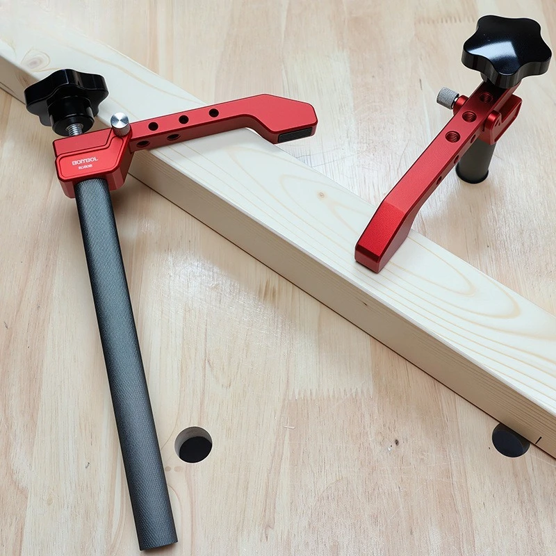 Woodworking desktop quick positioning clip hole table tenon adjustable pressing plate