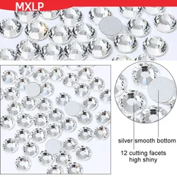 Super Quality Glitter Gems Ss3-ss50 Flatback Stones Crystal Non Hotfix Rhinestones Nail Art Decoration Rhinestones