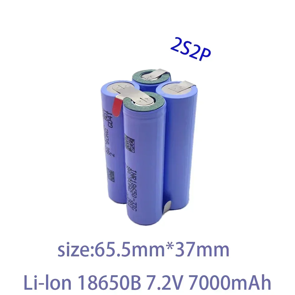 2S1P 2S2P 3S1P 3S2P 4S2P 5S2P 7.2V 10.8V 16.8V 18V 33G Rechargeable Li-ion Battery 18650 3500mAh 18V Screwdriver Battery