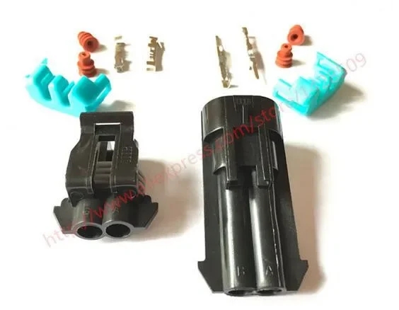 1 Set 12162000 12052641 1.5 Series 2 Pin Auto Connector Temperature Sensor Plug Motorcycle For Buick Lacrosse Excelle GL8