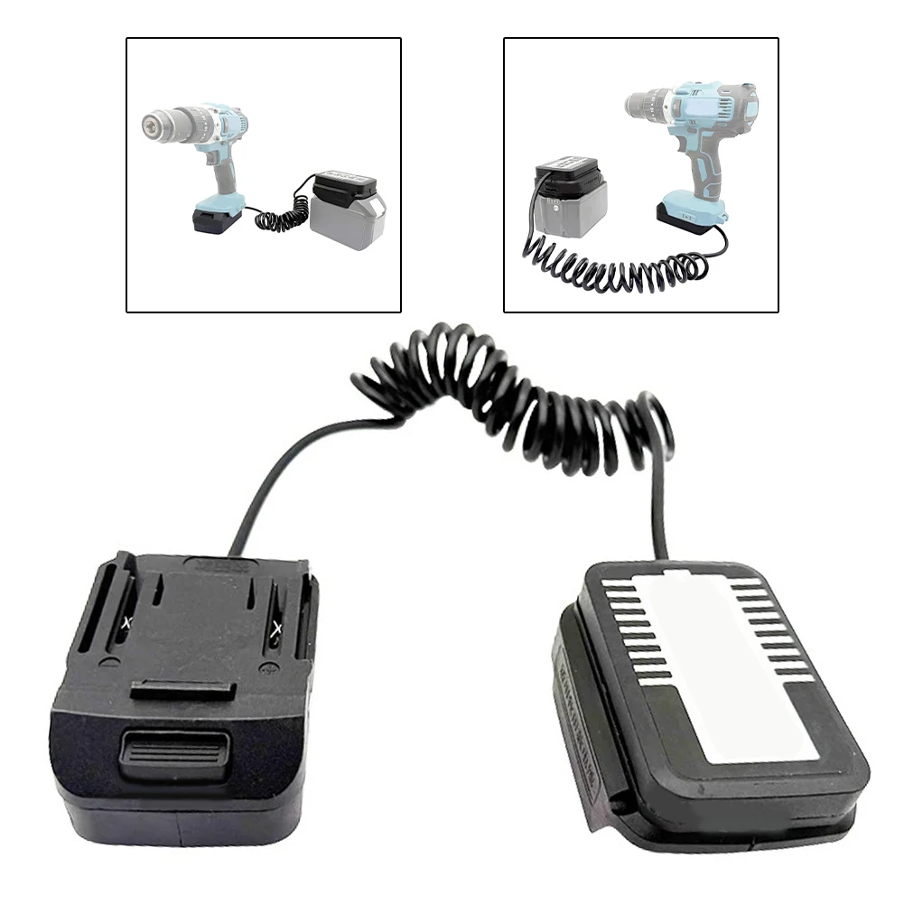 Lithium-ion Battery Adapter Converter Extension Cable Elastic Extension Cord Battery Expansion For 18V Batteries Power Tool
