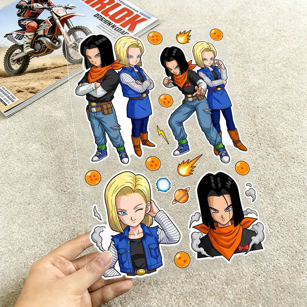 

Водонепроницаемые светоотражающие наклейки DRAGON BALL GOKU для мотоциклов и автомобилей, легко снимаемые