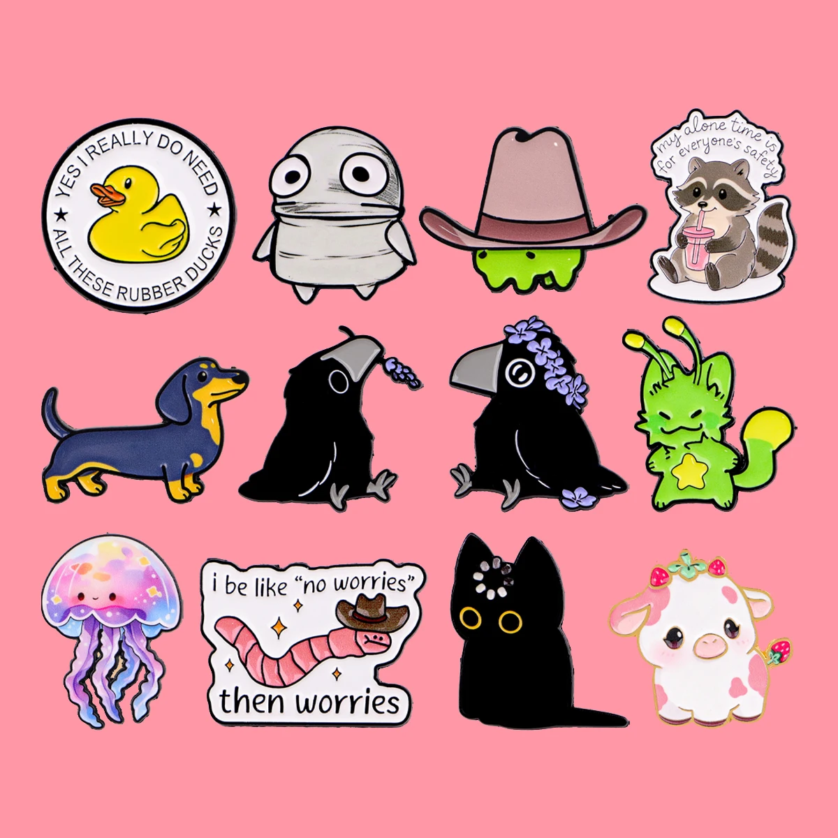 Cute Dachshund Frog Enamel Pin Animals Quotes Brooch Pin Lapel Pins Badge on Backpack Clothing Accessories Fashion Jewelry Gifts