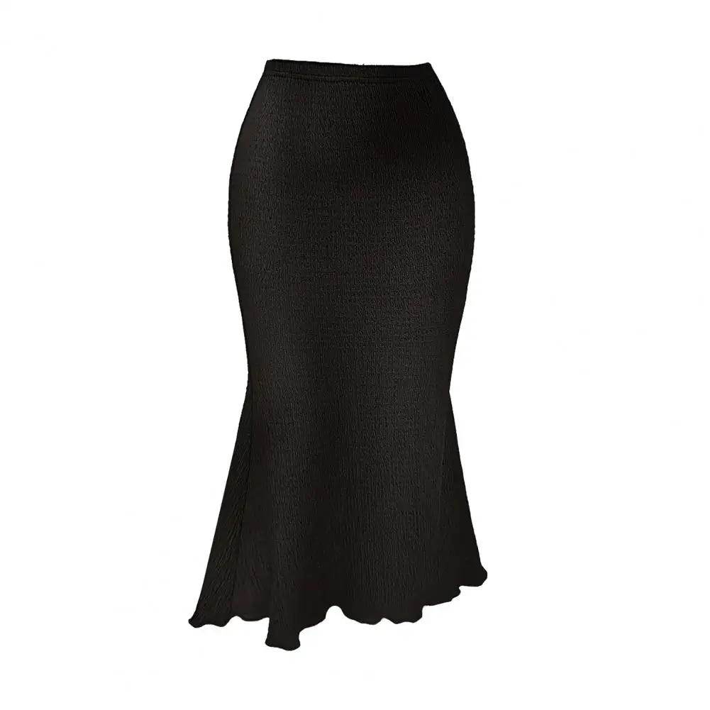 

Long Skirts Women Harajuku Wrap Knitted Skirt Autumn Korean High Waist Slim Mermaid A Line Faldas New Mid-calf Length Slim Fit