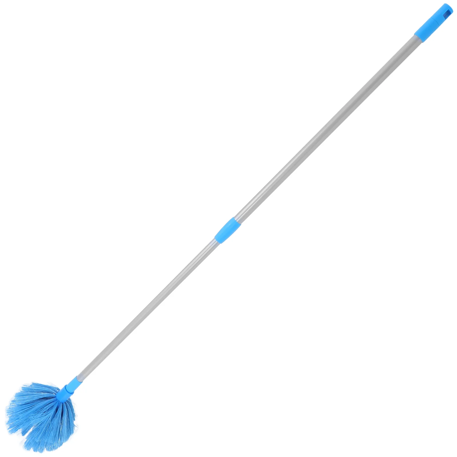 Ceiling Duster Fan Dusting Wand Outdoor Spider Web Remover with Extension Pole Abs Brush Cobweb