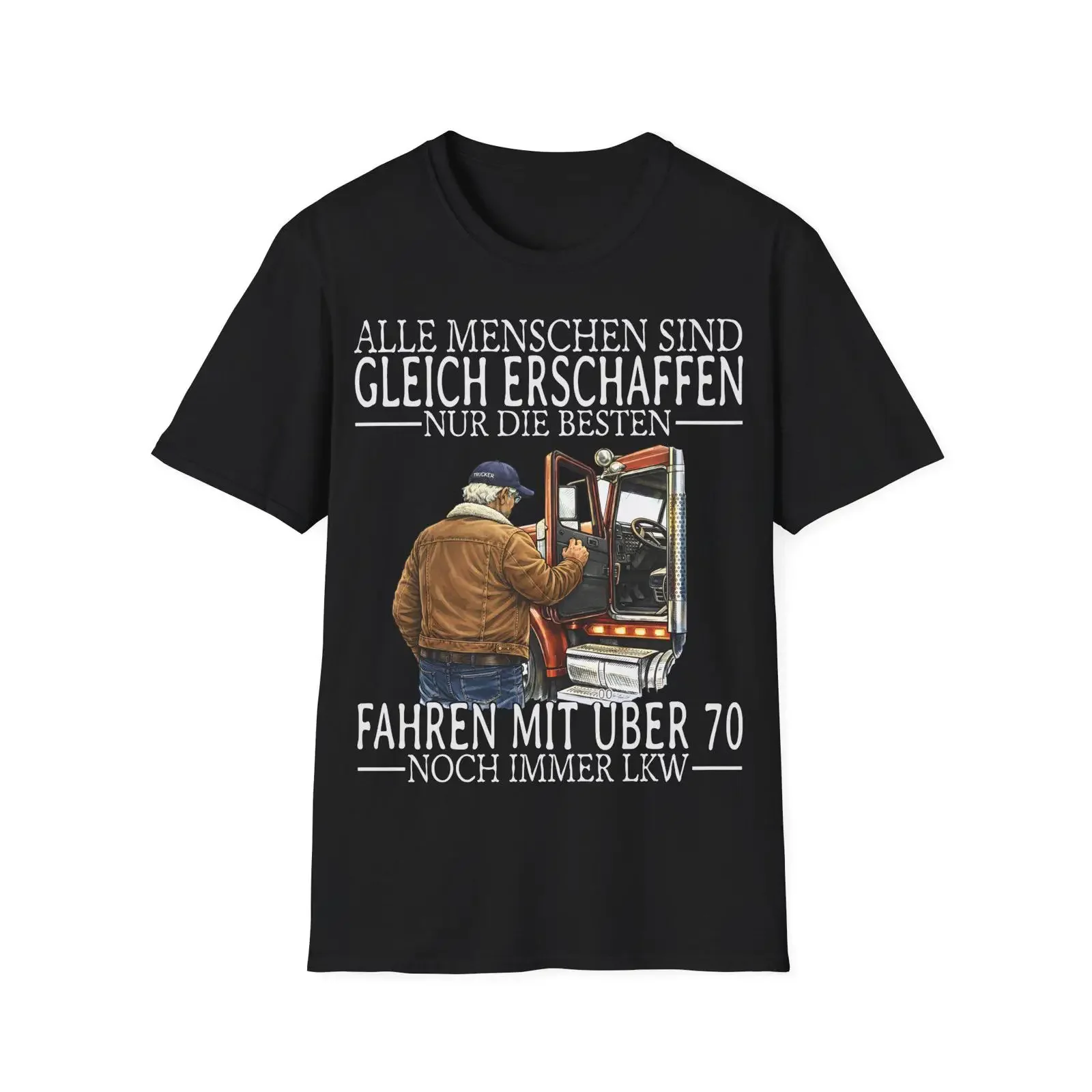 alle menschen sind gleich erschaffen t shirt vintage Washed Versatile Top For Everyday Wear Stylish Unisex Slightly streetwear