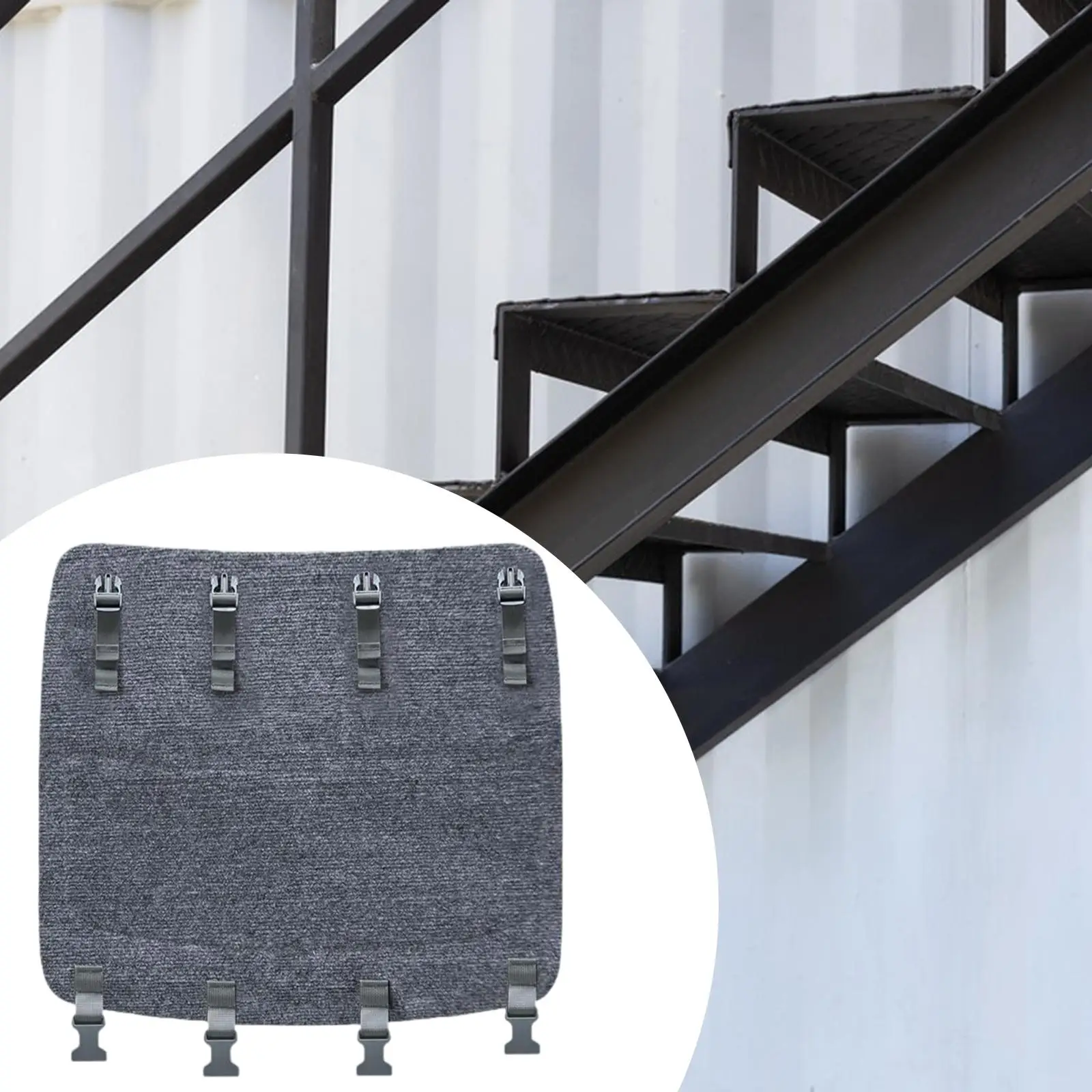 

RV Step Cover Ladder Mat Wrap Van Mobile and Pets Friendly Multi Use for Motor