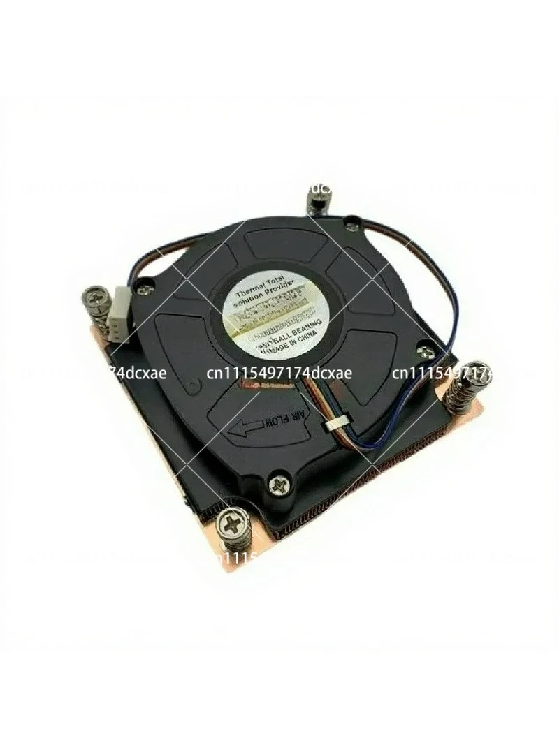 1U Server CPU Cooler, Thin Profile Pure Copper Turbine Fan Compatible with LGA115X/1200/1700
