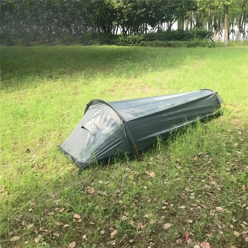 

Ultra Light Outdoor Equipment Mountaineering Single 1 Man Field Camping Small Sleeping Bag Tent