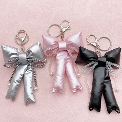 Ins Style Bow Keyring Y2K Trendy 3D Bowknot Keychain Backpack Pendant Decoration Bag Charm For Girl Birthday Gifts