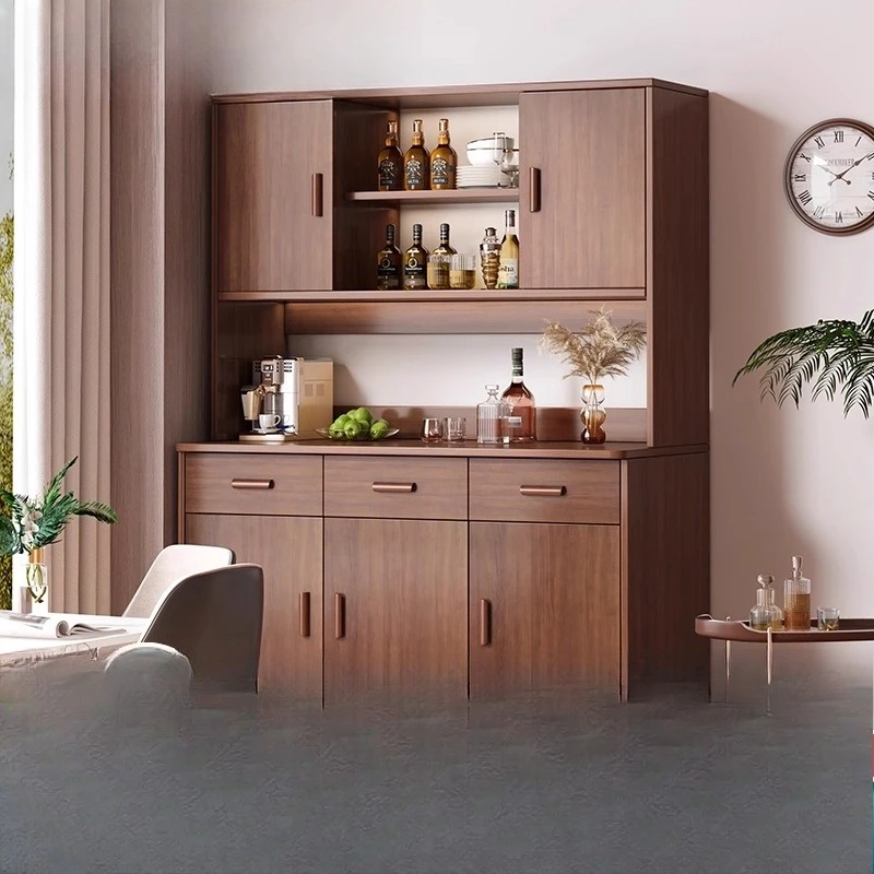 Side cabinet Wine cabinet Restaurant integrated locker against the wall